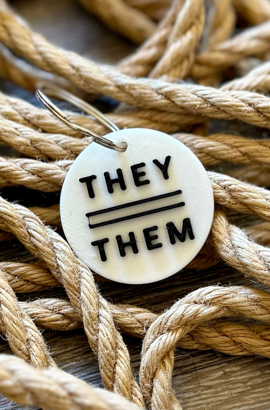 bound BY LT Pronoun Keychains