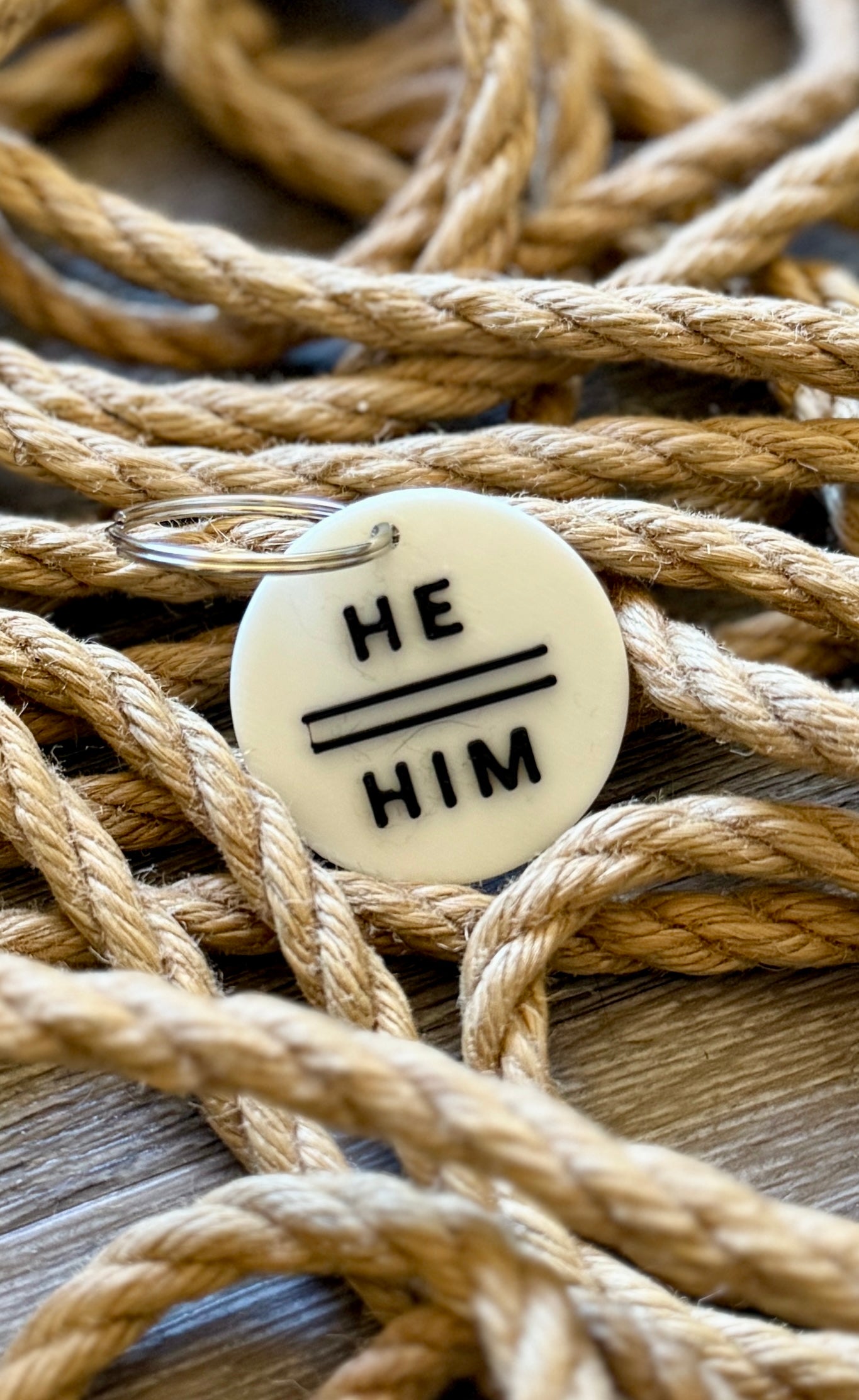 bound BY LT Pronoun Keychains